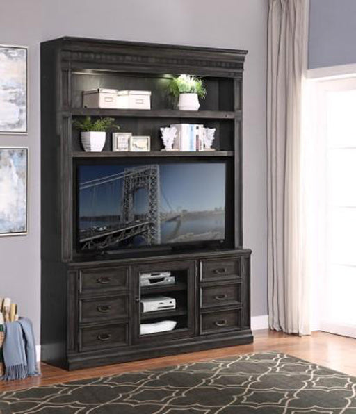Parker House - Washington Heights 66 In. Tv Console With Hutch - WAS-2PC-ENT-WALL - GreatFurnitureDeal