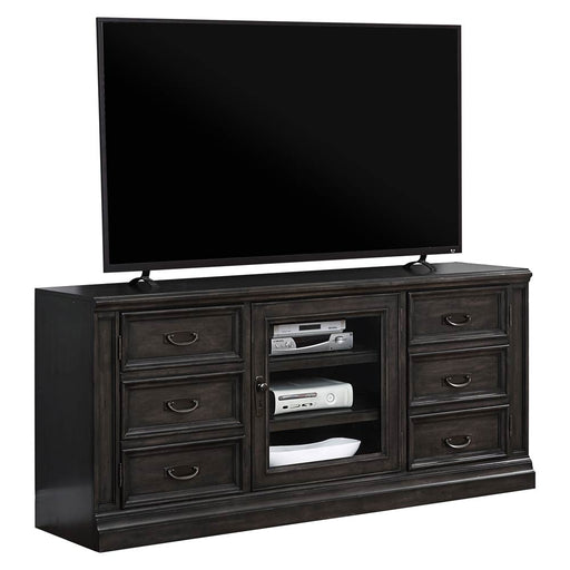 Parker House - Washington Heights 66" TV Console in Washed Charcoal - WAS#412 - GreatFurnitureDeal