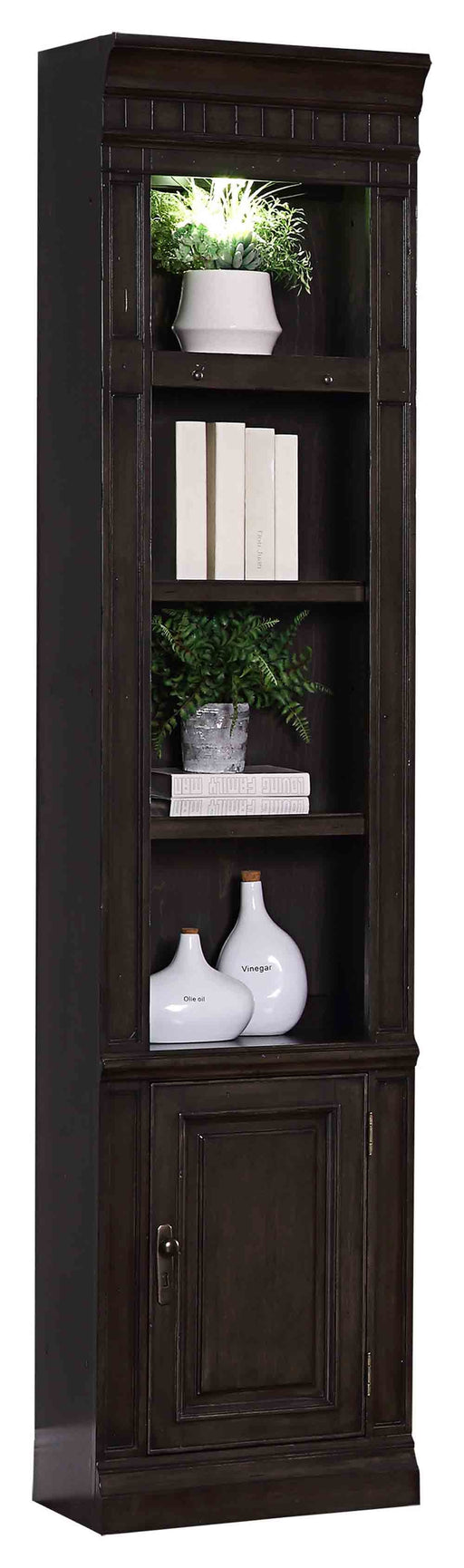 Parker House - Washington Heights 22 in Open Top Bookcase in Washed Charcoal - WAS#420