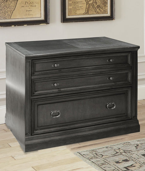 Parker House - Washington Heights 2 Drawer Lateral File in Washed Charcoal - WAS#476F - GreatFurnitureDeal
