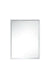 James Martin Furniture - Milan 23.6" Rectangular Cube Mirror in Glossy White - 803-M23.6-GW - GreatFurnitureDeal