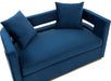 VIG Furniture - Modrest Wells Modern Blue Velvet Loveseat - VGRHSF-515-BL-L - GreatFurnitureDeal