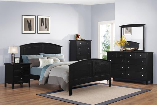 Myco Furniture - Whistler 3 Piece Queen Bedroom Set in Black - WH901-Q-3SET - GreatFurnitureDeal