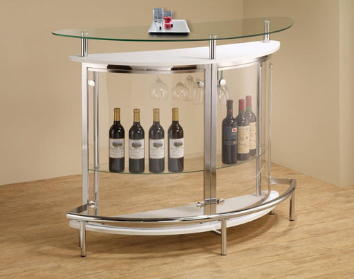 Coaster Furniture - White Bar Table - 101066 - GreatFurnitureDeal