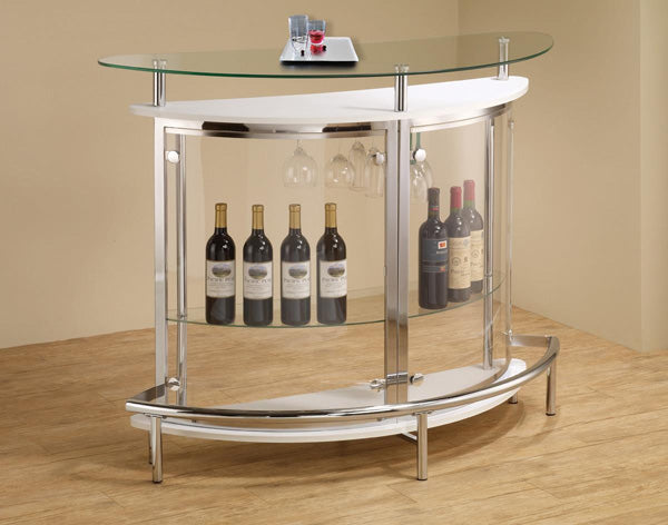 Coaster Furniture - White Bar Table - 101066