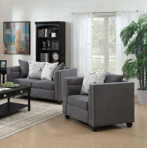 Myco Furniture - Winslow Chair in Gray - 1233-C-GY - GreatFurnitureDeal