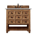 James Martin Furniture - Malibu 36" Single Vanity Cabinet, Honey Alder, w- 3 CM Eternal Serena Quartz Top - 500-V36-HON-3ESR - GreatFurnitureDeal