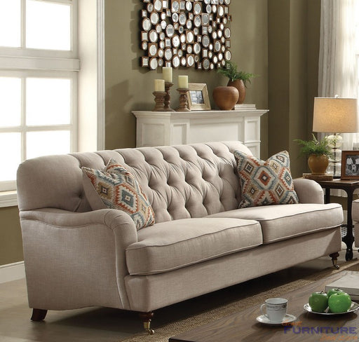 Acme Furniture - Alianza Contemporary Beige Fabric Sofa - 52580