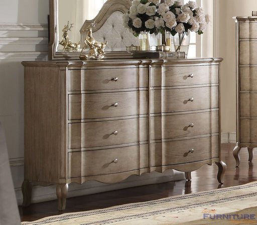 Acme Furniture - Chelmsford Antique Taupe 8-Drawer Dresser - 26055 - GreatFurnitureDeal