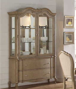 Acme Furniture - Chelmsford Antique Taupe Buffet Hucth China Cabinet - 66054