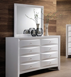 Acme Furniture - Ireland White 8 Drawer Dresser and Mirror - 21706-5 - GreatFurnitureDeal