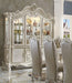 Acme Furniture - Versailles Bone White Hutch Buffet Light China Cabinet - 61134