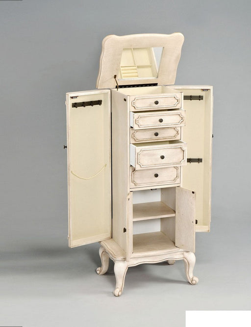 Acme Furniture - Lief Jewelry Armoire, Antique White - 97202 - GreatFurnitureDeal