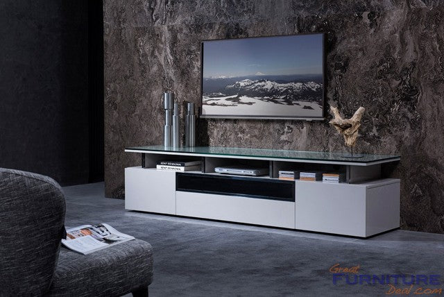 VIG Furniture - Modrest Hurst Contemporary Grey Gloss TV Stand - VGWCTV-G04-GRY