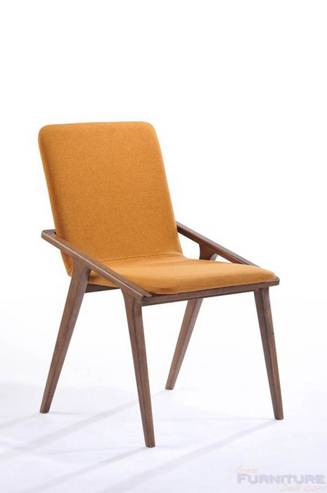 Vig Furniture - Modrest Zeppelin Modern Orange Dining Chair (Set of 2) - VGMAMI-510-ORG - GreatFurnitureDeal