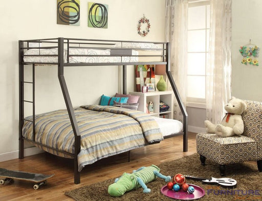 Acme Furniture - Limbra Twin-Full Bunk Bed, Brown - 37510 - GreatFurnitureDeal
