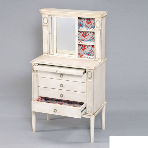Acme Furniture - Leven Jewelry Armoire, Antique White - 97220 - GreatFurnitureDeal