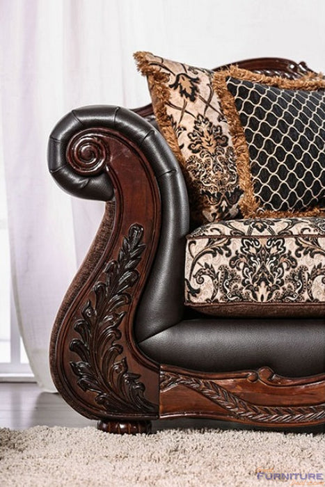 Furniture of America - Jamael Loveseat in Brown - SM6405-LV - GreatFurnitureDeal