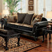 Furniture of America - Theodora Sofa and Loveseat Set in Black - SM7505-SF-LV - GreatFurnitureDeal