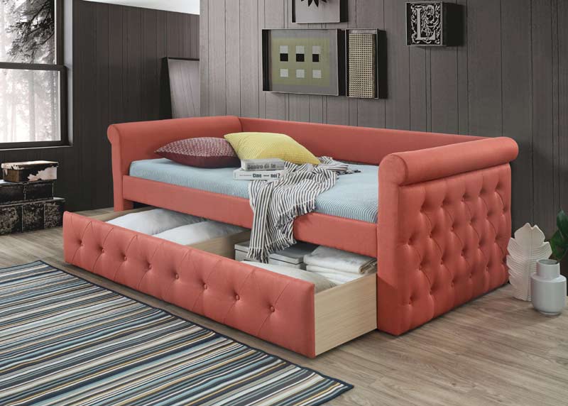 Myco Furniture - Waylon Daybed in Pink - WY8018-PK