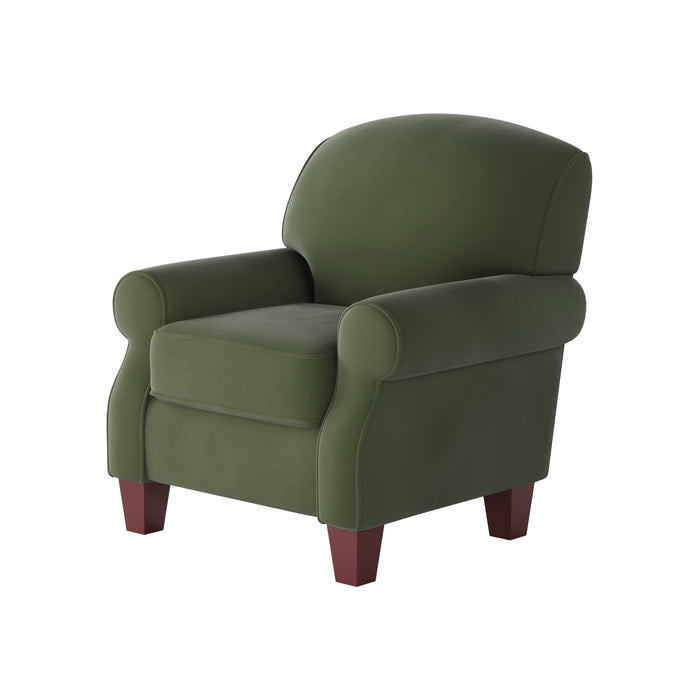 Southern Home Furnishings - Bella Forrest Accent Chair in Green - 532-C Bella Forrest