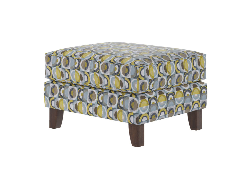 Southern Home Furnishings - Macon Galaxy Accent Chair Ottoman in Multi - 703 Macon Galaxy Cocktail Ottoman