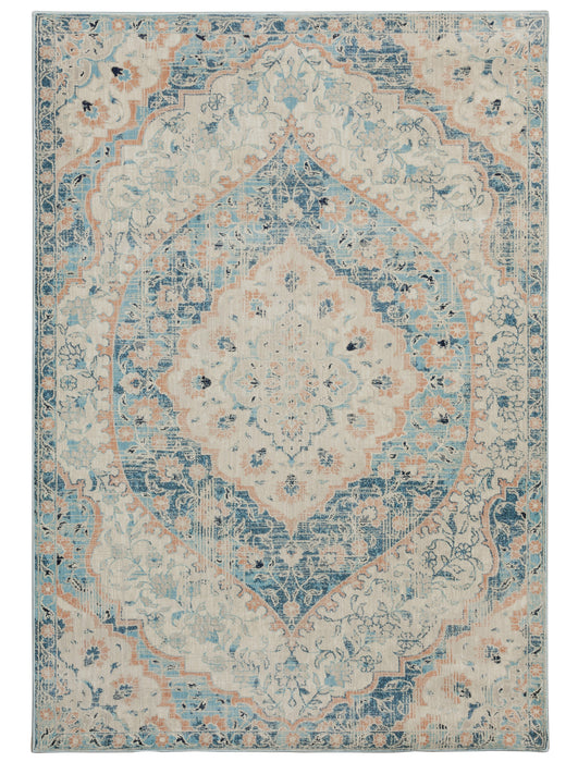 Oriental Weavers - Xanadu Blue/ Orange Area Rug - 532L6 - GreatFurnitureDeal