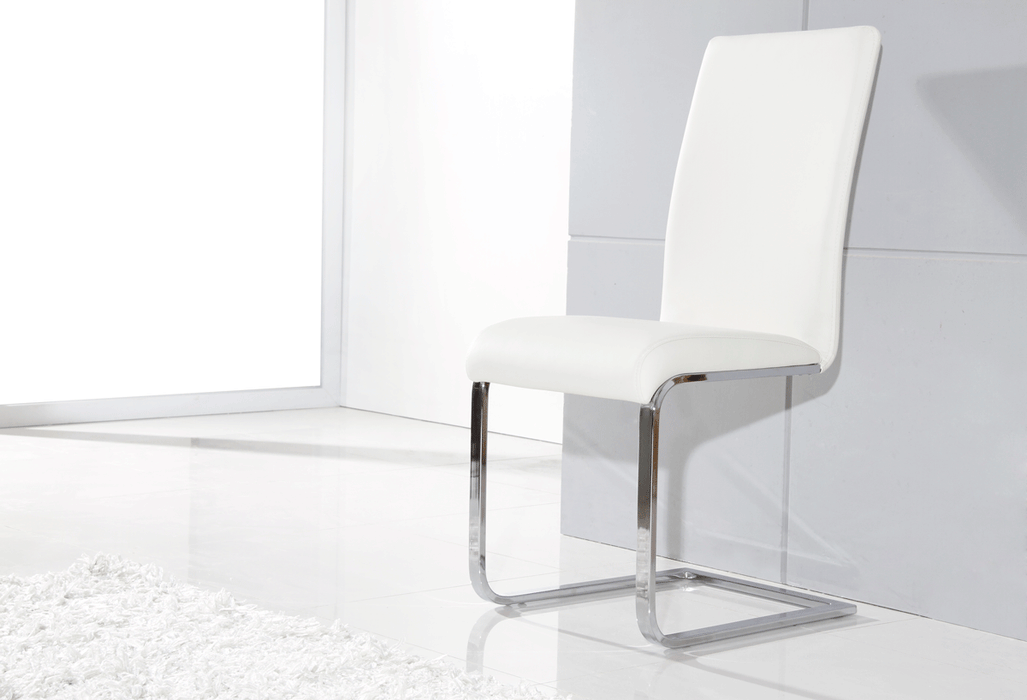 Vig Furniture - YA801 - Modern White Dining Chair (Set of 4) - VGGUYA801-WHT