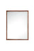 James Martin Furniture - Milan 23.6" Rectangular Cube Mirror in Mid Century Walnut - 803-M23.6-WLT - GreatFurnitureDeal