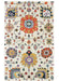 Oriental Weavers - Zahra Ivory/ Orange Area Rug - 75502 - GreatFurnitureDeal