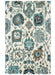 Oriental Weavers - Zahra Ivory/ Blue Area Rug - 75503 - GreatFurnitureDeal
