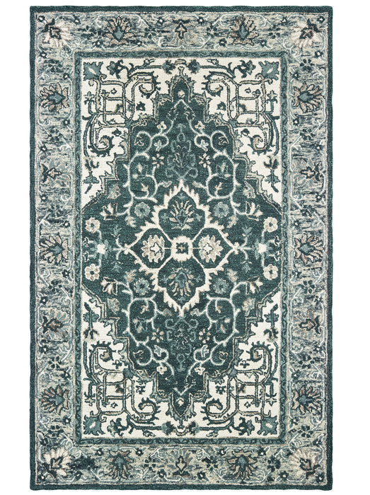 Oriental Weavers - Zahra Grey/ Blue Area Rug - 75506 - GreatFurnitureDeal