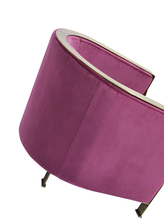 VIG Furniture - Divani Casa Anthony Modern Pink & Gold Accent Chair - VGZAZCS600-1-PNK