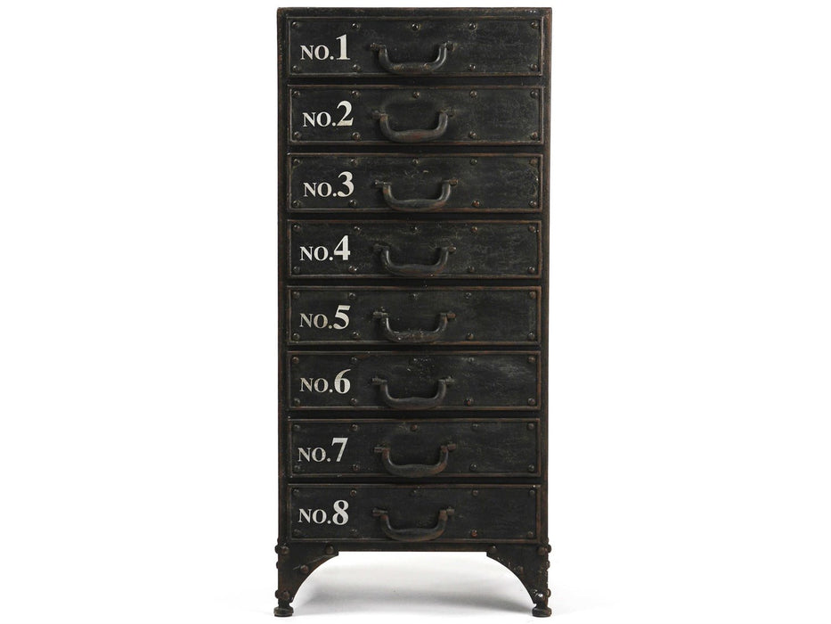 Zentique - Andre Antique Black File Cabinet - PC026 - GreatFurnitureDeal