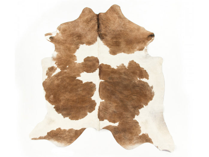 Zentique - Spotted Brown / White Area Rug - Cowhide-BRW - GreatFurnitureDeal