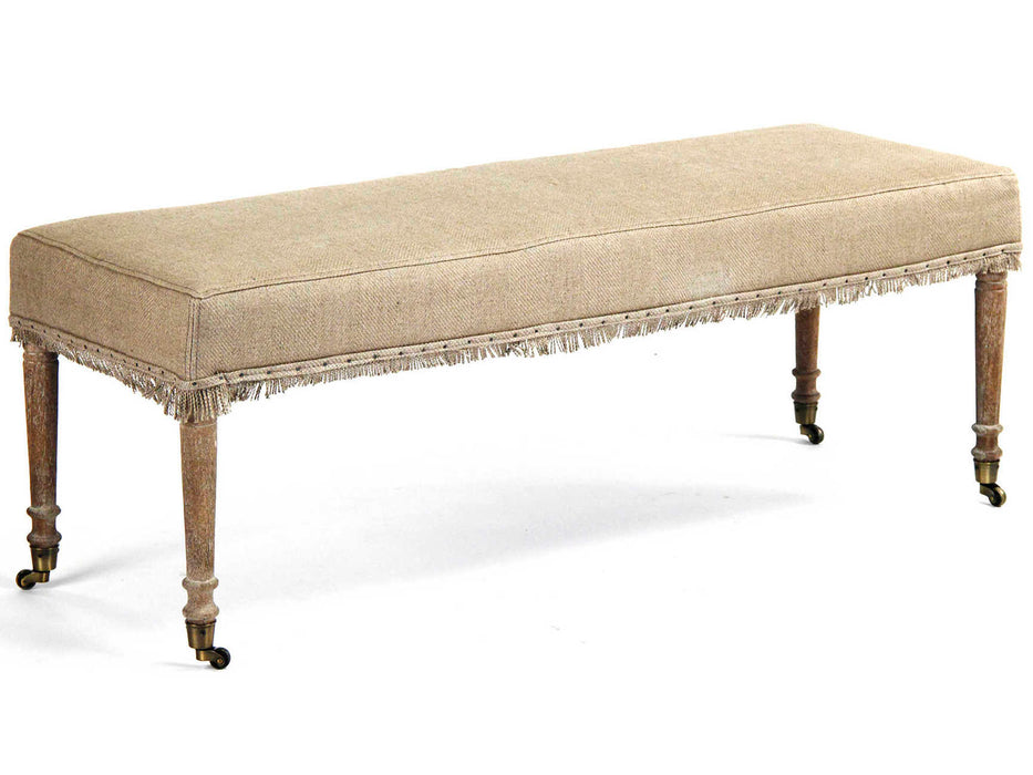 Zentique - Laurent Hemp Linen Accent Bench - CF168 E272 H009 REC