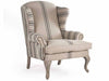 Zentique - Zacharie English Khaki / Blue Stripe Accent Chair - CF075 E255-3 Blue Stripe - GreatFurnitureDeal