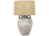 Zentique - Lucan Distressed Taupe Buffet Lamp - L8563 L - GreatFurnitureDeal
