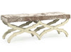 Zentique - Crescenzo Crushed Champagne Velvet Accent Bench - CF163 309 A - GreatFurnitureDeal