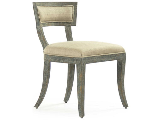 Zentique - Ayer Sage Green Raw Silk Side Dining Chair - LI-SH14-22-91 SGreen - GreatFurnitureDeal