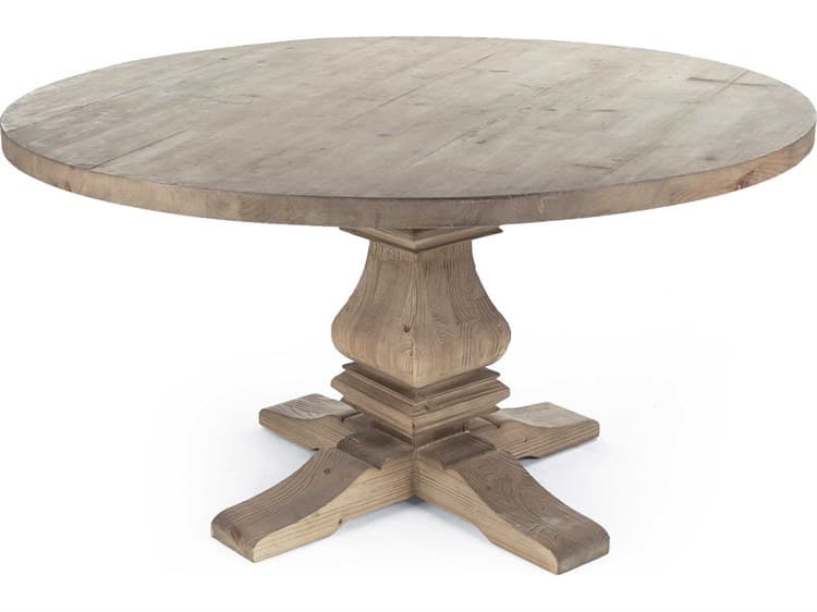Zentique - Max Brown 59'' Wide Round Dining Table - ZENCT565 701