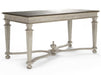 Zentique - Tiffany Distressed Brown / Off-White 63'' Wide Rectangular Dining Table - ZENLI-S13-26-94 - GreatFurnitureDeal