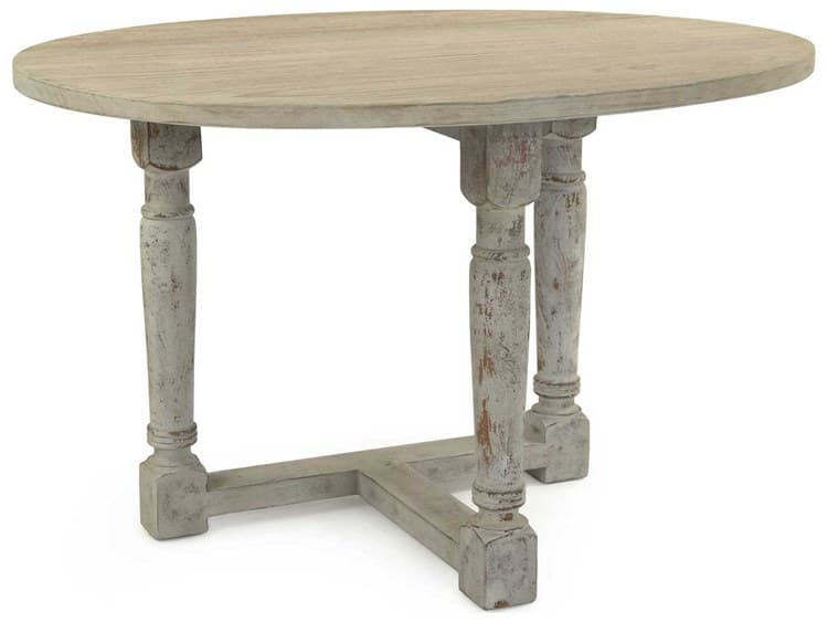 Zentique - Prague Natural / Distressed Grey 44'' Wide Oval Dining Table - ZENLI-S9-13-22