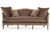 Zentique - Maison Brown Velvet Sofa Couch - CFH007-3 E272 V011 - GreatFurnitureDeal