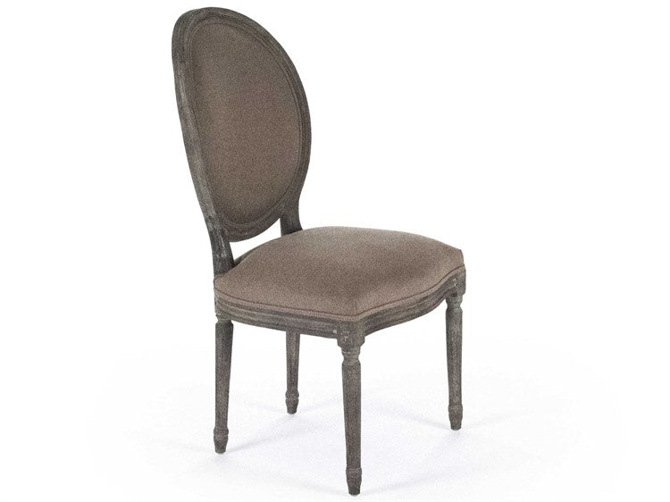 Zentique - Medallion Copper Linen Side Dining Chair - B004 E271 A006 - GreatFurnitureDeal