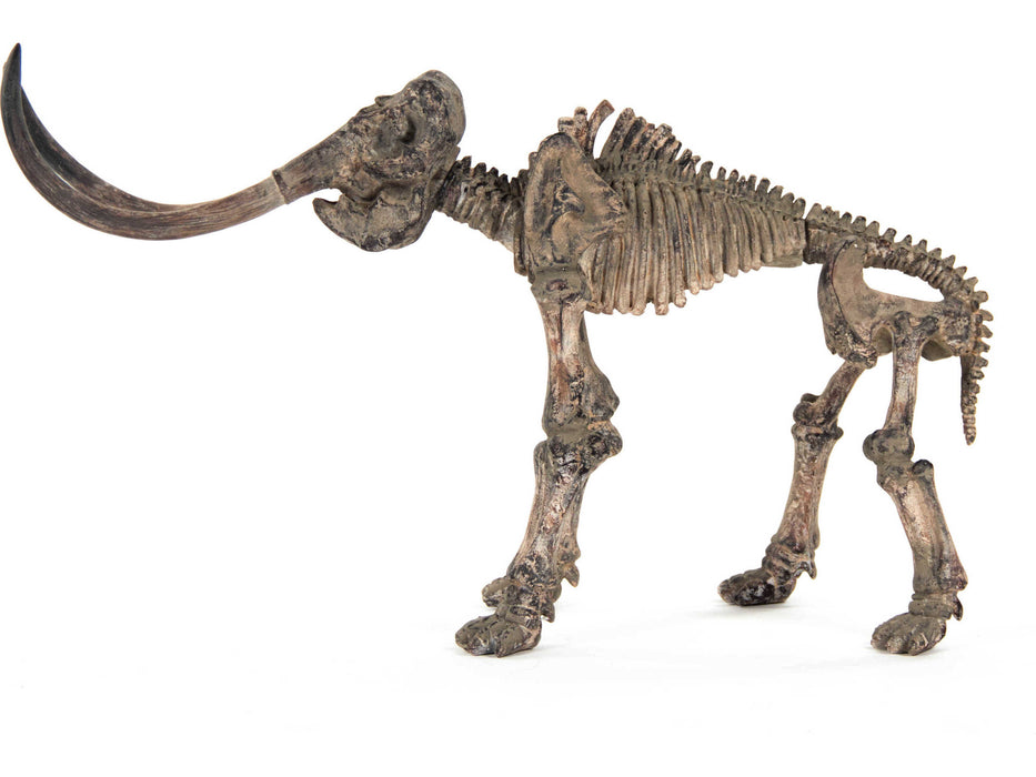 Zentique - Distressed Brown Grey Mammoth Skeleton Sculpture - SHI012 - GreatFurnitureDeal