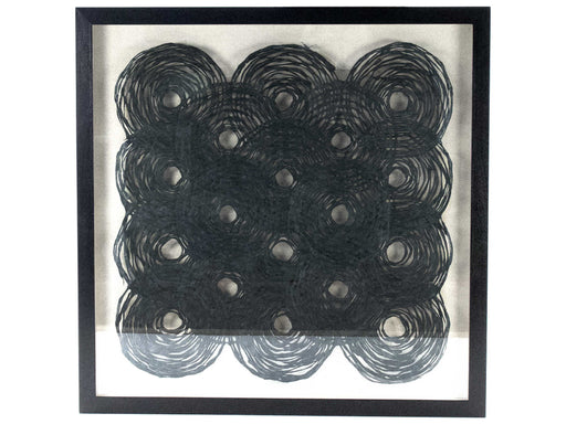 Zentique - Black 47'' Wide Intersecting Circles Abstract Paper Shadow Box -  ZEN22639A - GreatFurnitureDeal