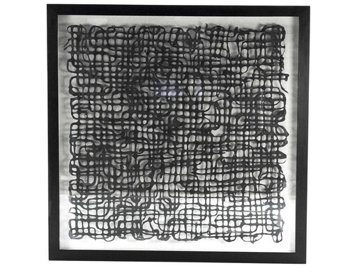 Zentique - Black 47'' Wide Intersecting Lines Abstract Paper Shadow Box -  ZEN22639B - GreatFurnitureDeal
