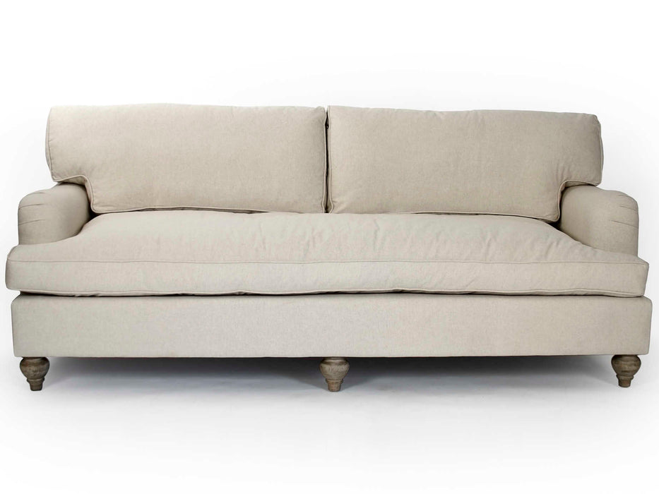 Zentique - Ninon Cream Cotton Sofa Couch - F112-3 E272 C031 - GreatFurnitureDeal