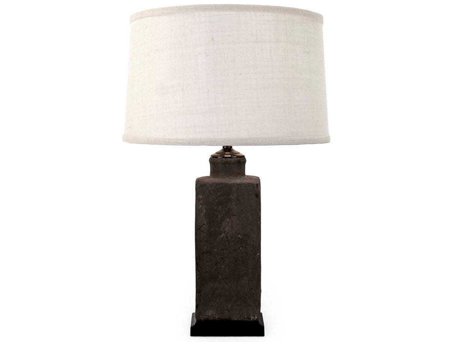 Zentique - Pottery Distressed Dark Grey 23'' High Table Lamp - L5297M - GreatFurnitureDeal